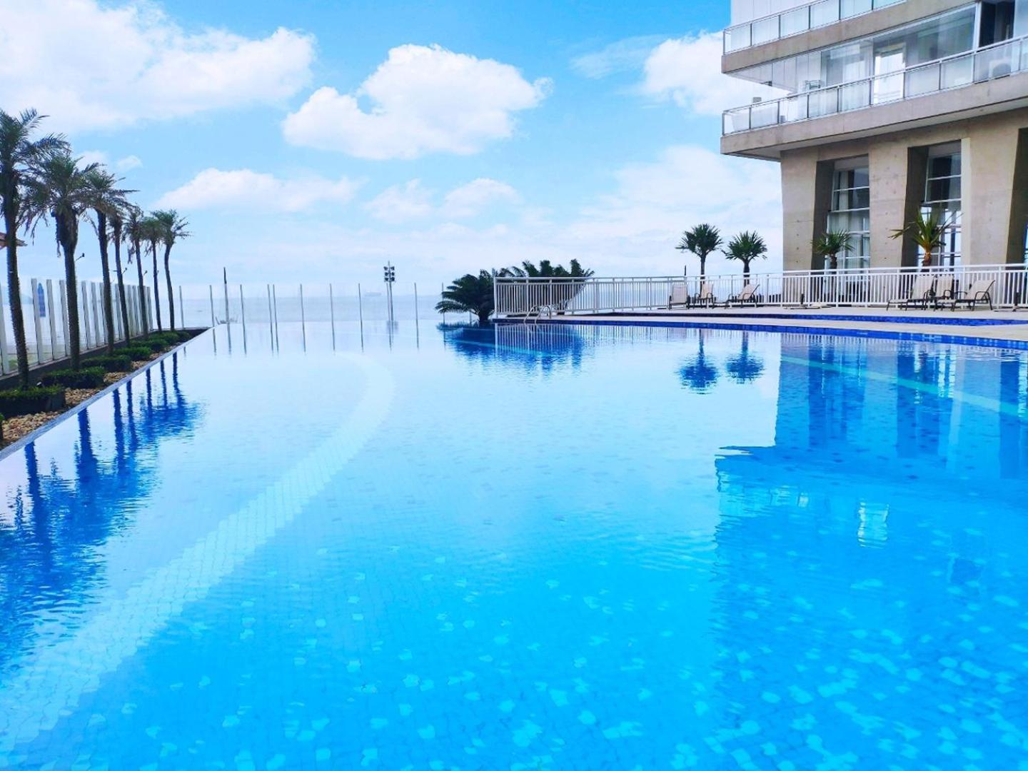 Ferienwohnung Book Santos Unlimited 817 Elegancia Vista Mar Exterior foto