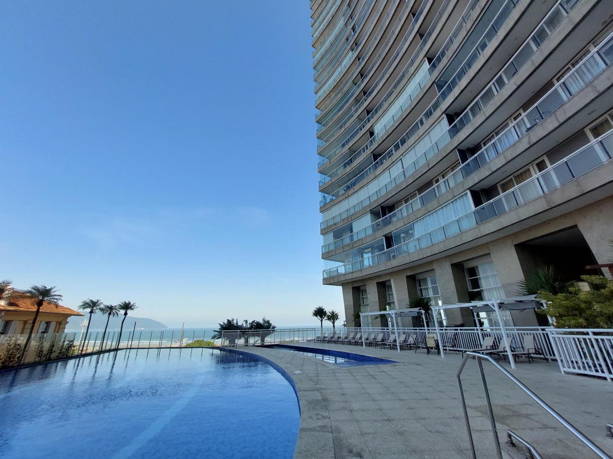 Ferienwohnung Book Santos Unlimited 817 Elegancia Vista Mar Exterior foto